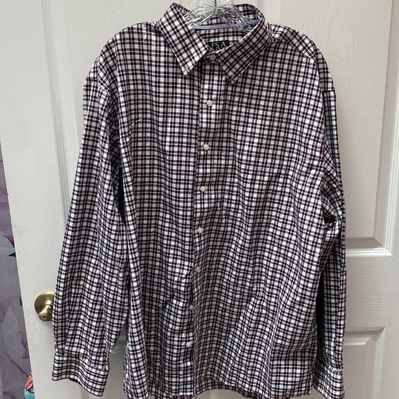 F men’s Jos. A Bank long sleeve button down wrinkle free shirt XL.  Like new - Picture 1 of 4